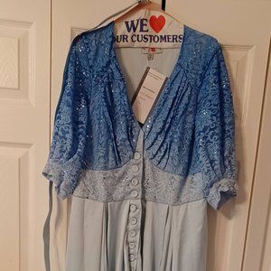 Brand New With Tags Miss Candyfloss Gown in Blue 2XL